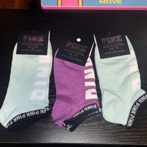 PINK Victoria's Secret Socks - Mint & Purple Set